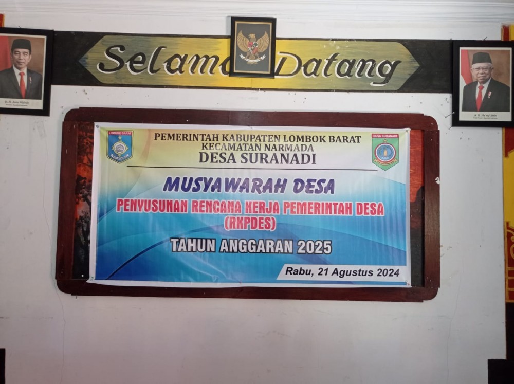 PENYUSUNAN RKPDES TAHUN ANGGARAN 2025 DESA SURANADI